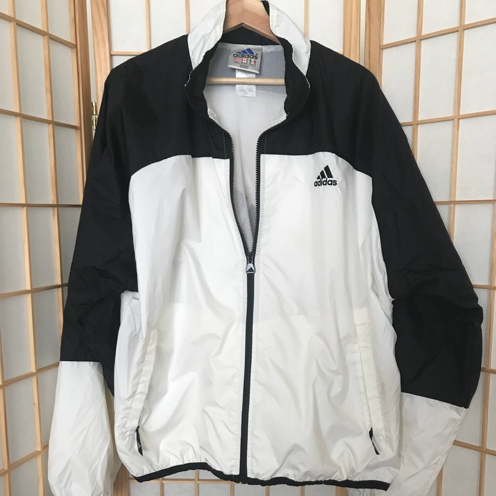 MENS VINTAGE ADIDAS TRACK JACKET LARGE